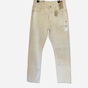 Levi's Off-White 501 Original Jeans
